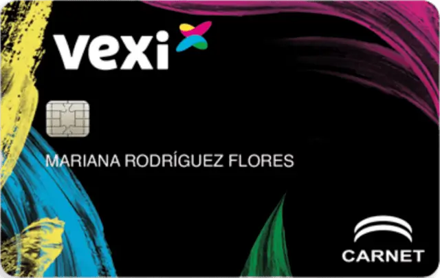 Tarjeta de crédito Vexi Carnet